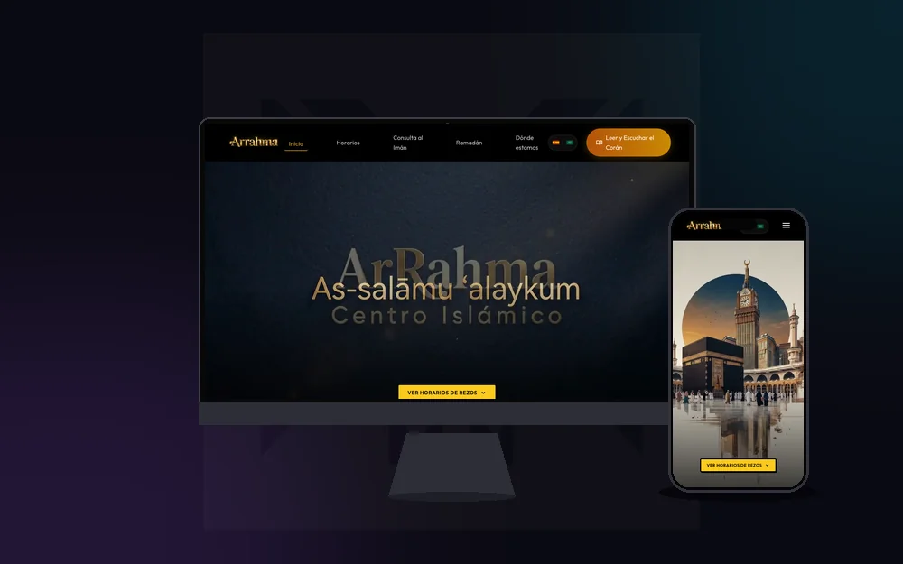 Diseño web premium en Mallorca - Vista previa de Mezquita Arrahma